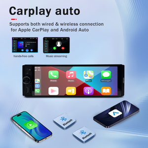 Autoradio universel Android 15 de 6,28 pouces, <span class=keywords><strong>avec</strong></span> CarPlay sans fil et Android Auto, navigation GPS, DSP, BT, WiFi, unité multimédia - Product Image 4