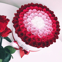 Rangkaian Bunga Mawar Awet dengan Hiasan Mata Jahat untuk Dekorasi Rumah di Hari Valentine, Hari Ibu, Hari Thanksgiving, dan Pernikahan