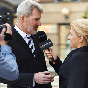 COMICA HR-WM intervista microfono palmare adattatore per microfono senza fili adatto per <span class=keywords><strong>notizie</strong></span> TV intervista Live Streaming - Product Image 6