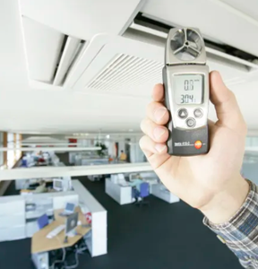 เครื่องวัดความเร็วลม testo 410-2แบบมือถือดั้งเดิมพร้อมเครื่องวัดความชื้นเครื่องวัดความเร็วลมสำหรับเครื่องมือทดสอบ - Product Image 4