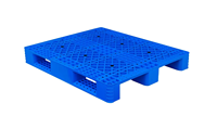 Palettes Euro en plastique robustes et légères à simple face, entrée 4 directions, 1000x1000x120mm, pour le transport industriel efficace et le manutention de marchandises