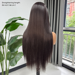 Peluca sintética frontal <span class=keywords><strong>de</strong></span> encaje 13x4 sin pegamento, con línea <span class=keywords><strong>de</strong></span> cabello pre-arrancada, para mujer, venta al por mayor - Product Image 2