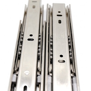 Chất Lượng Cao Thép Không Gỉ 3 Lần Bóng Mang 12 <span class=keywords><strong>Inch</strong></span> Tủ Bếp Đường Sắt Ngăn Kéo Trượt Kính Thiên Văn Kênh Ngăn Kéo Trượt - Product Image 6