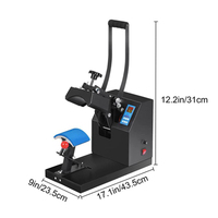 Presse à chaud manuelle BITOP 110V/220V pour casquettes et mini-pressage par transfert thermique