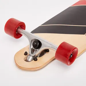 Skateboard à quatre roues personnalisé OEM, Longboard couleur, noyau en bambou, nouveau, vente en gros