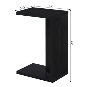 Over 20 Years Factory Direct C-Shaped <b>End</b> <b>Table</b>, Simple Modern Black Chairside <b>Table</b> for Living Room - Product Image 4