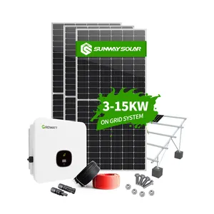Самый дешевый комплект домашнего модуля 15 кВт 10 кВт 12 кВт 10 кВт 10 кВт 20 кВт комплект панелей 100 кВт Солнечная энергия pv на сетевой солнечной генераторной системе