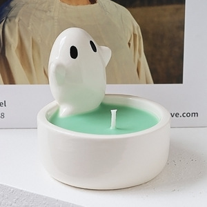 Candelabro de Cerámica con Diseño de Fantasma, Vela Aromática, Adorno de Estilo Nórdico para Halloween - Product Image 3