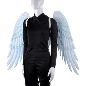 Vendita calda Halloween Angel Wings puntelli Masque Decoration Costume Mardi Gras Masquerade Super Unisex Black Devil White Angel Wings - Product Image 4