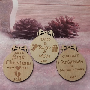 Décoration de Noël en bois, pendentif artisanal, cadeau, décoration d'intérieur, style européen et américain, pièces en bois, produits en forme d'élk, livraison rapide - Product Image 6