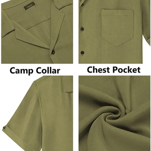 Set di costumi da bagno in cotone da <span class=keywords><strong>uomo</strong></span> in cotone e due pezzi tuta bianca abbinata alla camicia da spiaggia pantaloncini sportivi vestiti estivi - Product Image 5