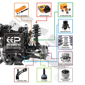 EEP parti telaio sospensione auto produttore ammortizzatore posteriore sinistro destro per Nissan <span class=keywords><strong>MURA</strong></span> PZ50 TZ50 344439 - Product Image 3