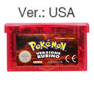 All in One Emerald Leaf Green RireRed Ruby Sapphire Plastic <b>Game</b> Cartridge for Gameboy - Product Image 5