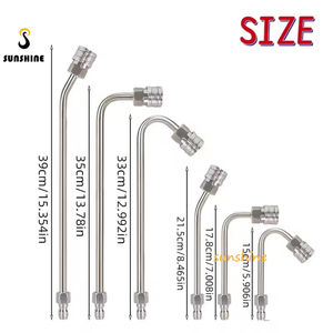 SS électrique haute pression lave-auto ensemble buses <span class=keywords><strong>de</strong></span> pulvérisation <span class=keywords><strong>de</strong></span> puissance lance Lance extension baguette toit gouttière tige <span class=keywords><strong>de</strong></span> nettoyage haute efficacité - Product Image 3