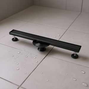 Desagüe de Ducha Lineal de 36 Pulgadas con Acabado Mate, Cubierta Extraíble, Conexión de Brida, Diseño Moderno para Ducha - Product Image 2