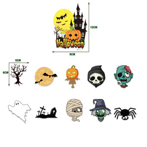 New Halloween <b>Balloon</b> Cake and Banner Set Halloween Pumpkin Zombie Skull Party <b>Decoration</b> - Product Image 5
