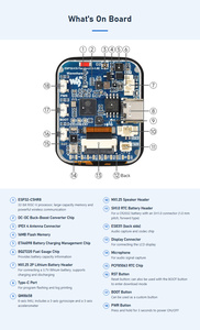 Carte de développement Espressif ESP32-C5, écran tactile LCD de 1,69 pouces, 240×280, RISC-V, Wi-Fi6 double bande, interaction vocale AI, BLE5 Zigbee Thread - Product Image 3