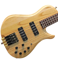 Gitar Bass Elektrik 4 5 6 Senar Kayu Laurel Fingerboard Rosewood Finishing Natural Pickup Kustom Pasokan Pabrik OEM