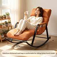 Chaise ergonomique résistante aux rayures, rembourrage épais à double couche, repose-pieds réglable sur 5 niveaux, mobilier de maison, appartement