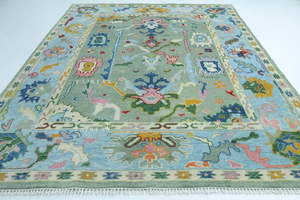 Alfombra de Lana Verde Salvia Hecha a Mano de Alta Calidad, Estilo Moderno, Tamaño Personalizado, Color Sólido, para Dormitorio, Lavable - Product Image 6