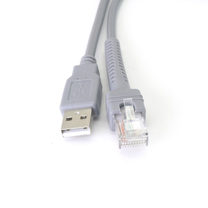 Tương thích <span class=keywords><strong>USB</strong></span> một Nam để <span class=keywords><strong>RJ</strong></span> <span class=keywords><strong>45</strong></span> mùa xuân cuộn xoắn ốc Cáp dữ liệu tốc độ cao cho biểu tượng máy quét mã vạch - Product Image 2