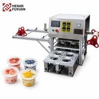 Machine automatique de scellage de gobelets pour crème glacée, yaourt, pouding, gelée, sauce et gobelets de boissons