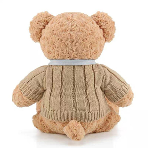 Vintage Style Sweater Teddy Bear <b>Stuffed</b> Animal Curly Fluffy Plush Bear <b>Toy</b> For Wedding Gift Kids Room Table Cabinet Ornament - Product Image 6