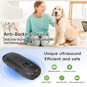 Dispositivo 3 en 1 para Entrenamiento de Perros, Disuasor de Ladridos, Repelente Ultrasónico con Linterna (<span class=keywords><strong>SOS</strong></span>) y LED 3X - Product Image 2
