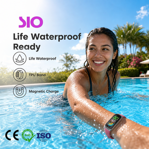 Bracelet intelligent avec écran TFT tactile de 1,47 pouce, mesure de la fréquence cardiaque, de la pression artérielle et de l'oxygène sanguin, compatible Android, autonomie de 15 à 21 jours, modèle européen. - Product Image 4