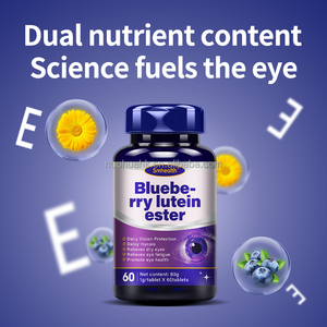 Private Label Blueberry Lutein Care Vision Chewable 1g <b>Bear</b> Tablets 60 Counts Herbal Eye Healthycare Supplement - Product Image 3