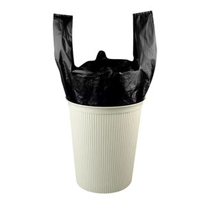 <span class=keywords><strong>Sac</strong></span> poubelle portable biodégradable en PEHD avec poignée gilet et impression en gravure (conception à soufflets latéraux) - Product Image 6