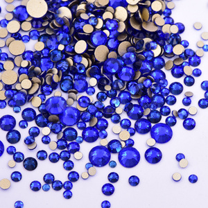 BOBOHOO diamantes de imitación a granel 100 tamaño de mezcla bruta no Hotfix oro Flatback cristal Strass diamantes de imitación para vaso - Product Image 3