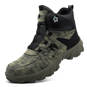 High Top Steel Toe Safety Shoes Men Anti Smashing Puncture Resistant Breathable <b>Mesh</b> Work Shoes For Construction <b>Gardens</b> - Product Image 4