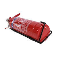 Extincteur à poudre sèche de 1 kg avec support en acier inoxydable - Certifié CE EN3