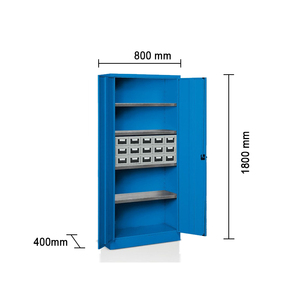 Armario piezas pequeñas de 15 cajones Tecnotelai, 800x400x1800mm - Product Image 2