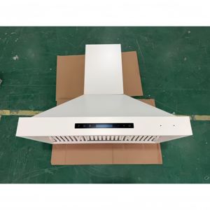 Campana Extractora Eléctrica de Pared de 36 Pulgadas y 900 CFM, Ultra Silenciosa, con Control Remoto, 3 Velocidades, Luces LED, Filtro Deflector, Blanca, Acero Inoxidable - Product Image 2