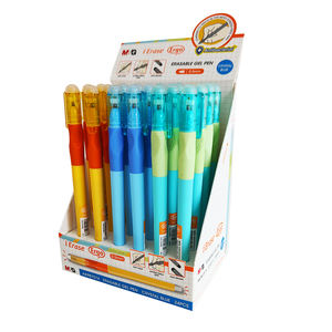 Bolígrafos Borrables Ergonómicos Antibacterianos Únicos M&G, 2 Borradores, Azul Cristal, 0.5 mm, Material de Oficina Escolar, Bolígrafo de Gel Borrable - Product Image 5