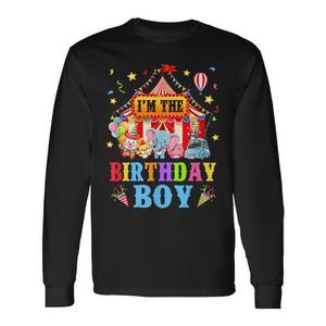 Camiseta de manga larga I'm The Birthday Boy Circus Carnival para fiesta de primer cumpleaños - Product Image 1