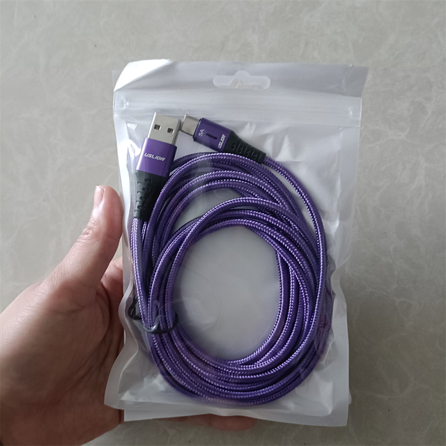 3A Fast Charging USB-C to Micro USB Braided Nylon Cable-0.5m/1m/2m/3m for Printer & Barcode Scanner