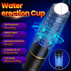 Elettrico del pene ingrossamento della pompa del vuoto di spinta maschile masturbatore Cup allenamento del pene giocattoli erotici per l'uomo - Product Image 2