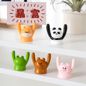 <span class=keywords><strong>Portafoto</strong></span> in Resina a Forma di Animale Cartone Animato, Mini Decorazione da Scrivania per Casa e Ufficio - Product Image 5