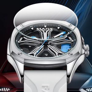 <span class=keywords><strong>Reloj</strong></span> de Pulsera de Moda Mark Fairwhale FW-5060, Esfera Giratoria Creativa, Luminoso, Resistente al Agua, Correa de Silicona, <span class=keywords><strong>Reloj</strong></span> de Cuarzo Informal - Product Image 2