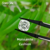Pierre de Moissanite Synthétique DEF Taille Coussin Starsgem pour Bijoux Féminins