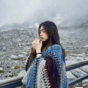 Nieuwe Herfst En Winter Sjaal Buiten Reizen Houden Warm Poncho Mode Tribal Eenvoudige Sjaal Cape Met Kwast Voor Vrouwen - Product Image 4