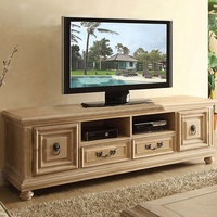CONSOLE multimédia en bois massif de haute qualité, meuble de salon, meuble tv et table basse