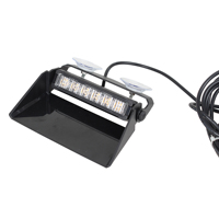 Luz Estroboscópica LED para Automóvil Coxswain, 16 LED, Rojo/Azul, Ámbar/Blanco, Luz de Emergencia Intermitente para Tablero, Luz de Advertencia para Parabrisas, 12v