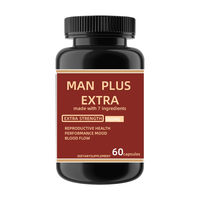 Supplément de santé Maca Man Power Plus le plus vendu pour l'agrandissement des hommes Racine de maca noire en capsules et formes posologiques de comprimés