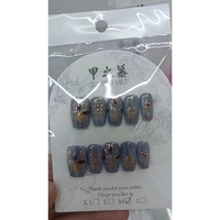 JIAZHIMU En gros Faux ongles artificiels faits main, formes ovale, carrée, cercueil et amande, faciles à poser pour la beauté
