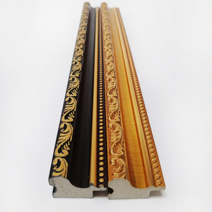 Elegante y lujoso <span class=keywords><strong>marco</strong></span> de fotos de pared de poliestireno de plástico negro dorado, moldeado de <span class=keywords><strong>Marco</strong></span> PS - Product Image 1