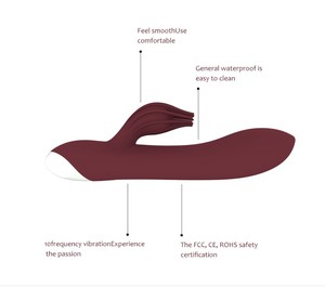 Jouets sexuels Vibromasseur Rabbit avec sensation de toucher réel, design à ventouse et vibrations pour un plaisir confortable - Product Image 5